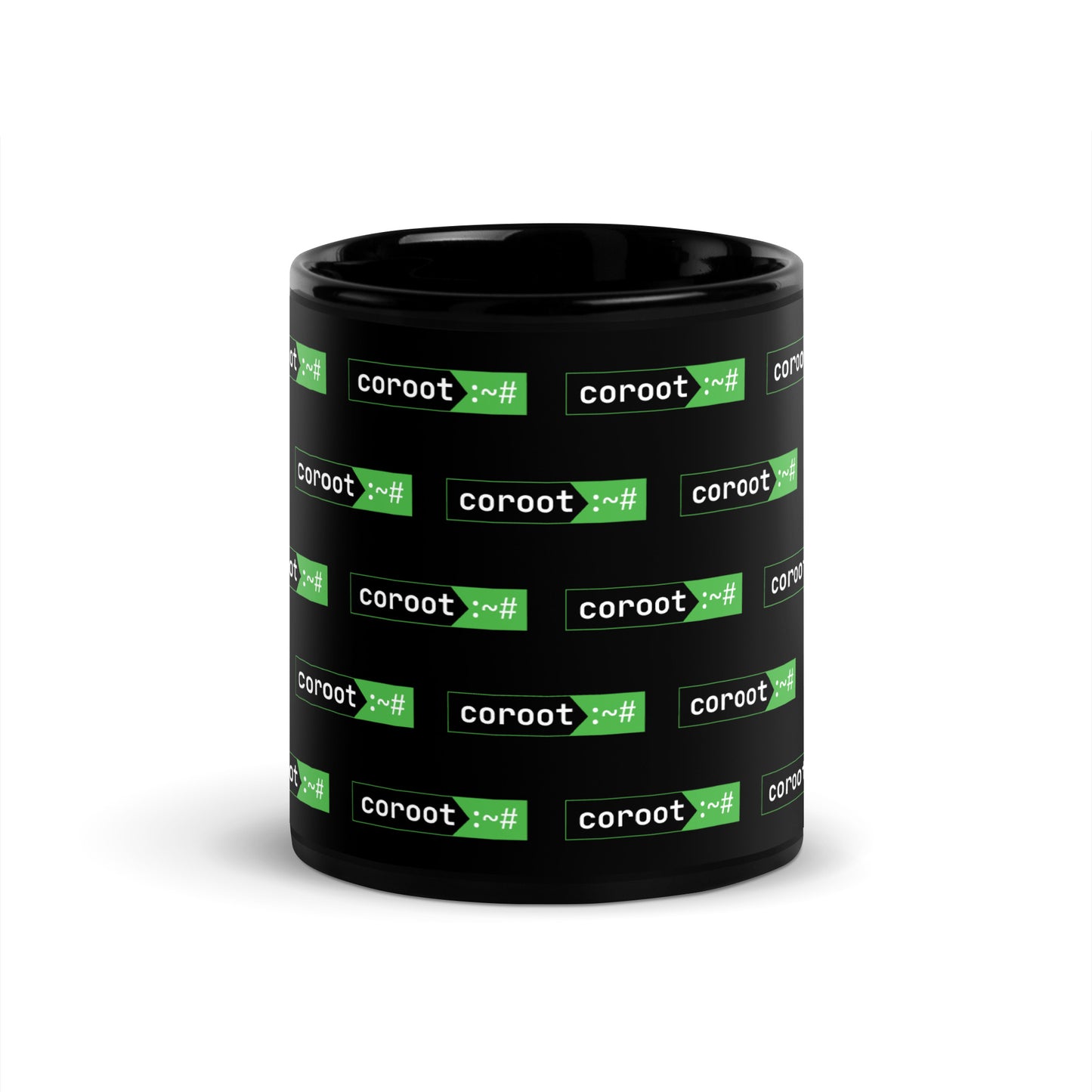 Coroot black glossy mug